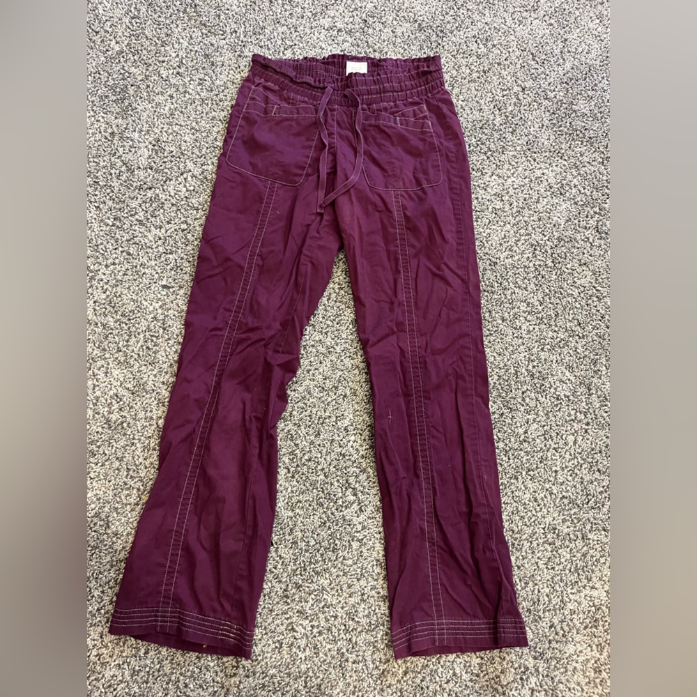 Xs Koi purple scrub pants